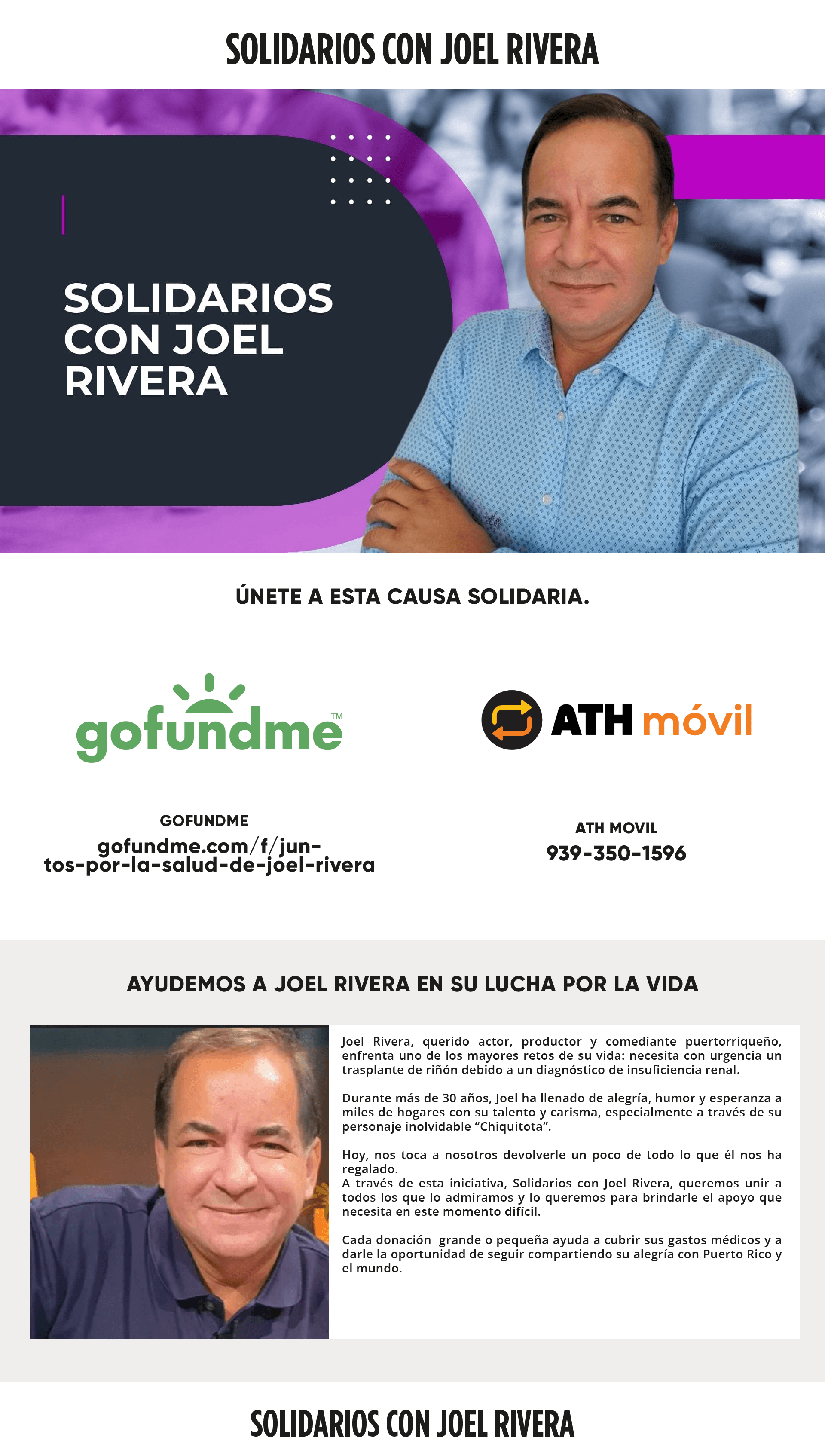 Solidarios con Joel Rivera